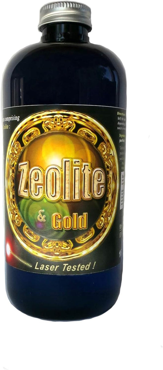 Silver Mountain Minerals Liquid Zeolite with Gold Nano Particles - 16 oz, 200 ppm, Medical Grade Purity
