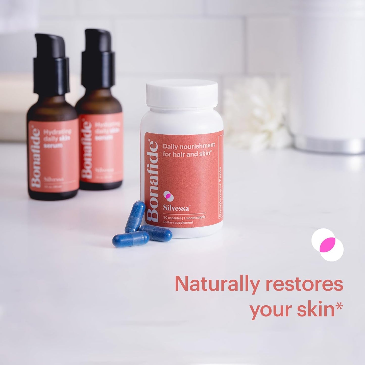 Silvessa Menopause Skin Serum - Hormone-Free Hydrating Support (1 fl oz)