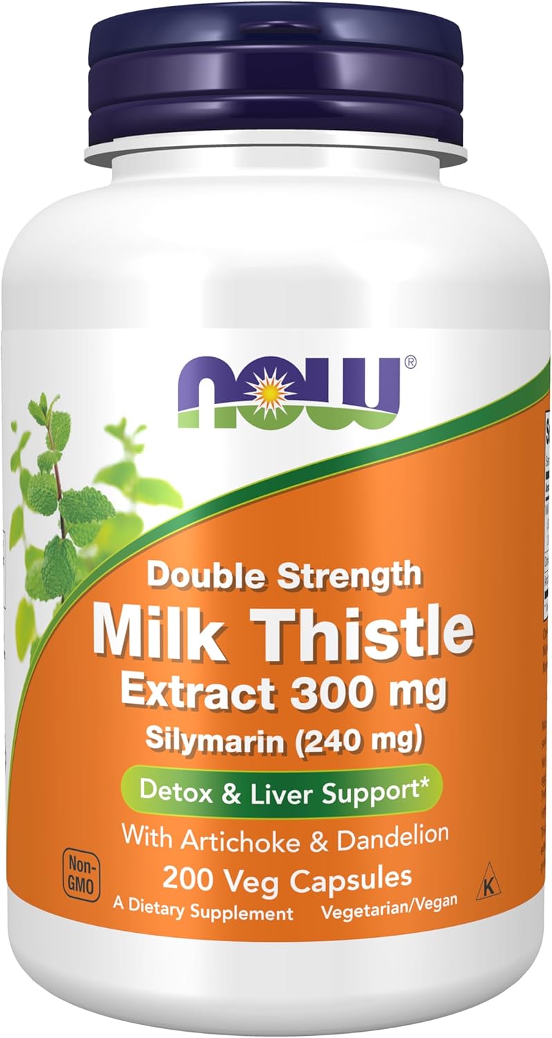 Silymarin Milk Thistle Extract 300mg with Artichoke, Dandelion, & Vitamin C 1000mg with Rose Hips - Antioxidant Supplements for Protection