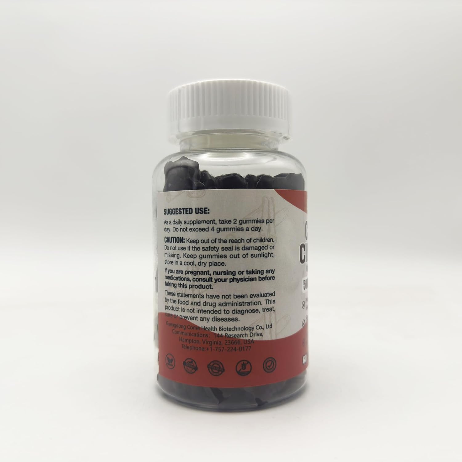 Simhould Ceylon Cinnamon Gummies - 1 Pack, Natural Flavor & Antioxidants for Immune Support