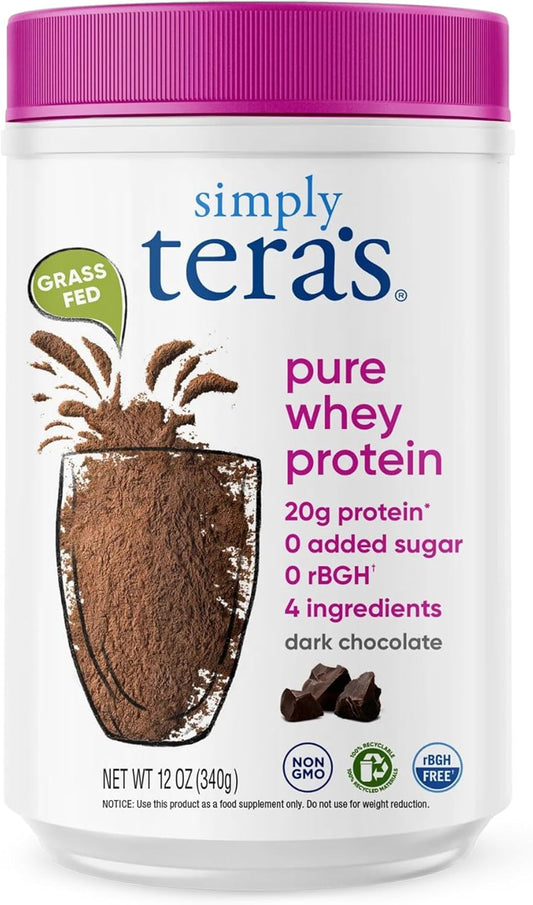 Simply Tera's Pure Whey Protein Powder - Dark Chocolate Flavor