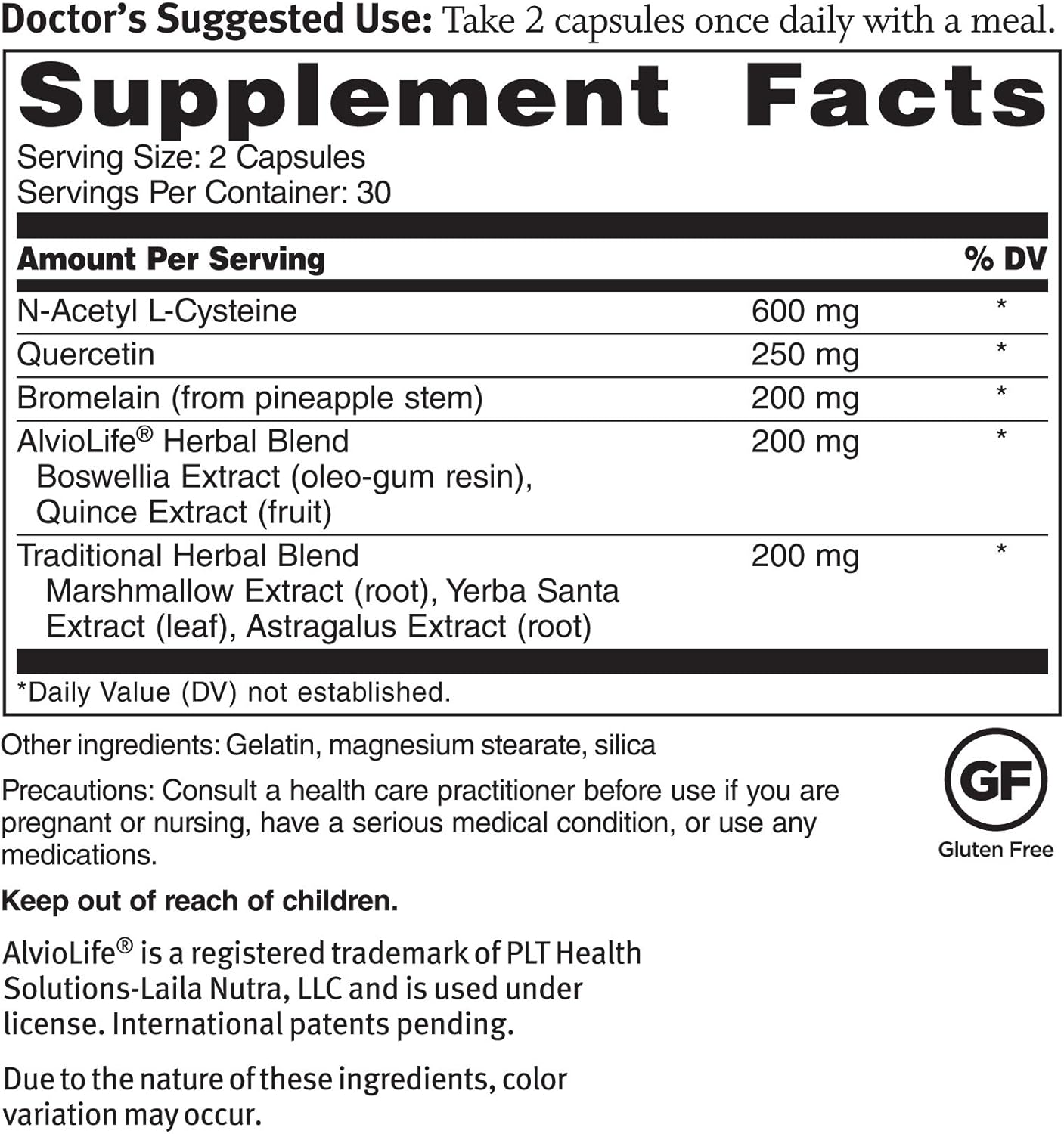 Sinatra Lung & Bronchial Support Supplement for Respiratory Health (60 Capsules)