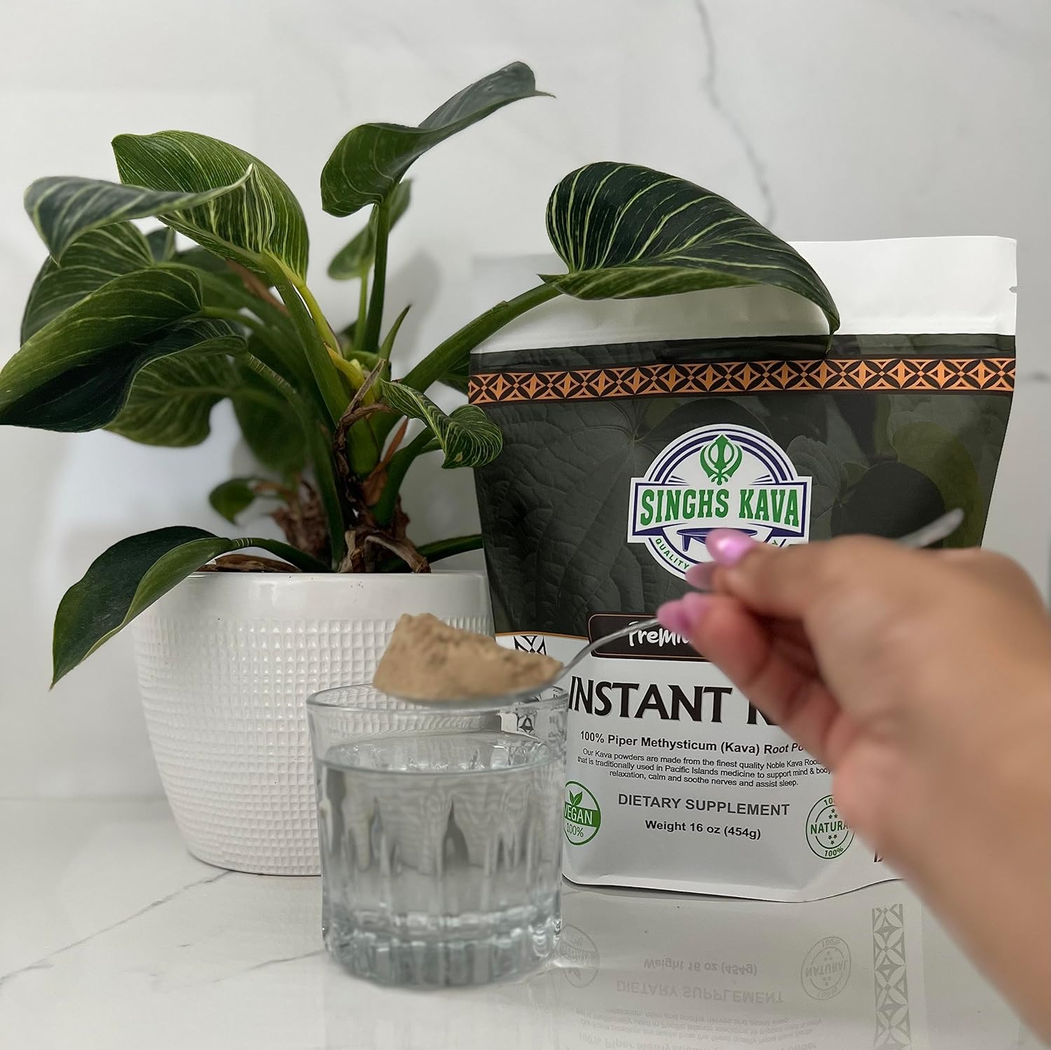 SINGHS Micronized Instant Kava Powder-Fijian Kava 1lb - High-Quality Outdoor Gear