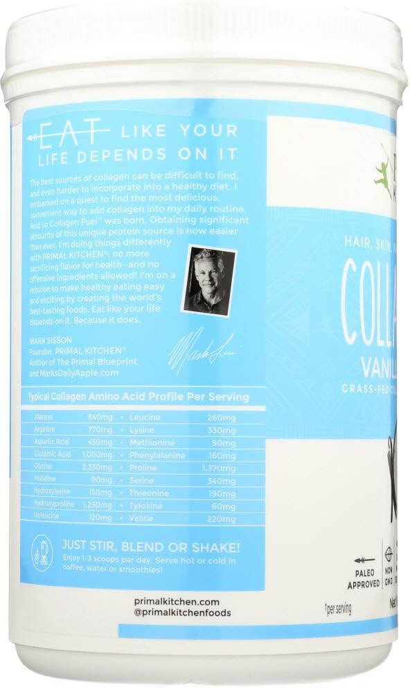 Single Bottle of Primal Kitchen Vanilla Coconut Collagen Fuel