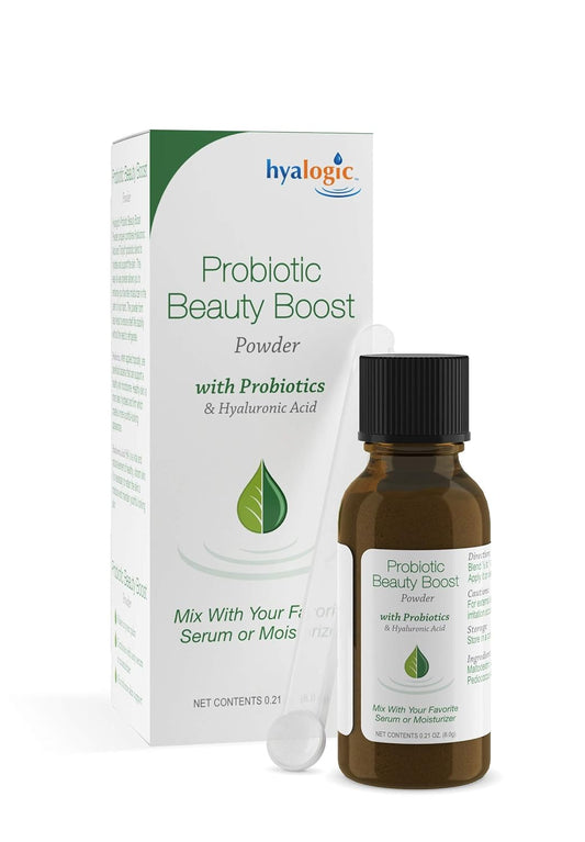 Skin Care Probiotic Powder with Hyaluronic Acid for Radiant Skin - Vegan & Gluten-Free 1.2 Oz
