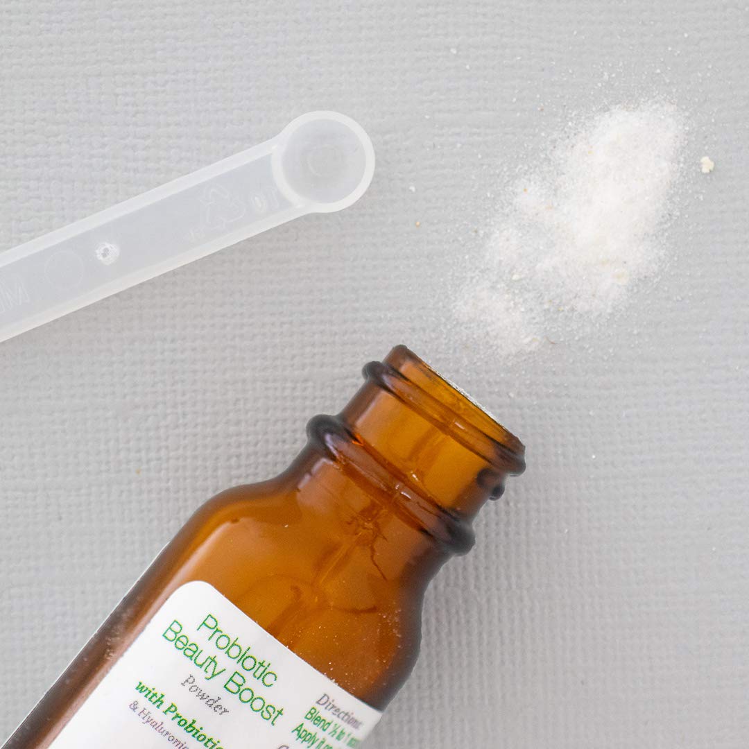 Skin Care Probiotic Powder with Hyaluronic Acid for Radiant Skin - Vegan & Gluten-Free 1.2 Oz