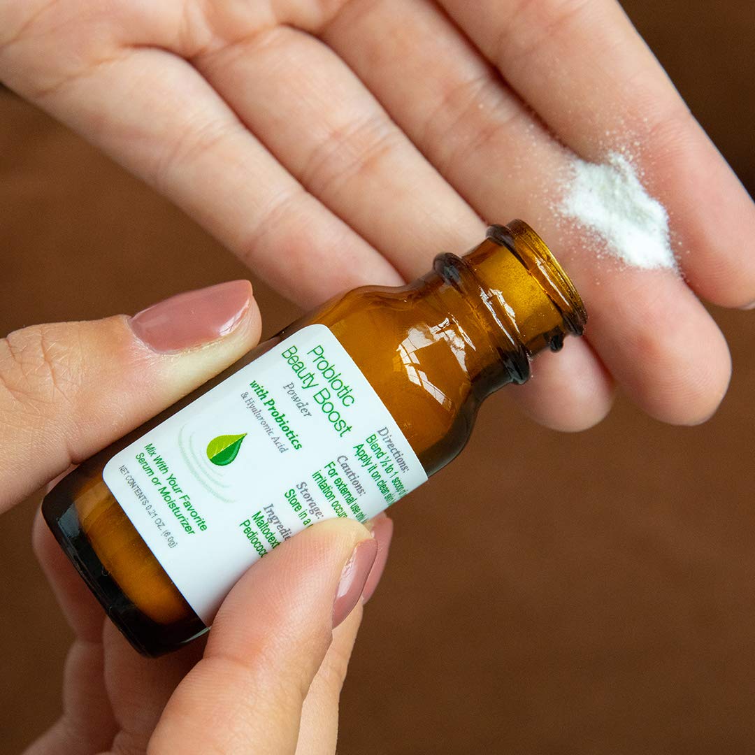 Skin Care Probiotic Powder with Hyaluronic Acid for Radiant Skin - Vegan & Gluten-Free 1.2 Oz