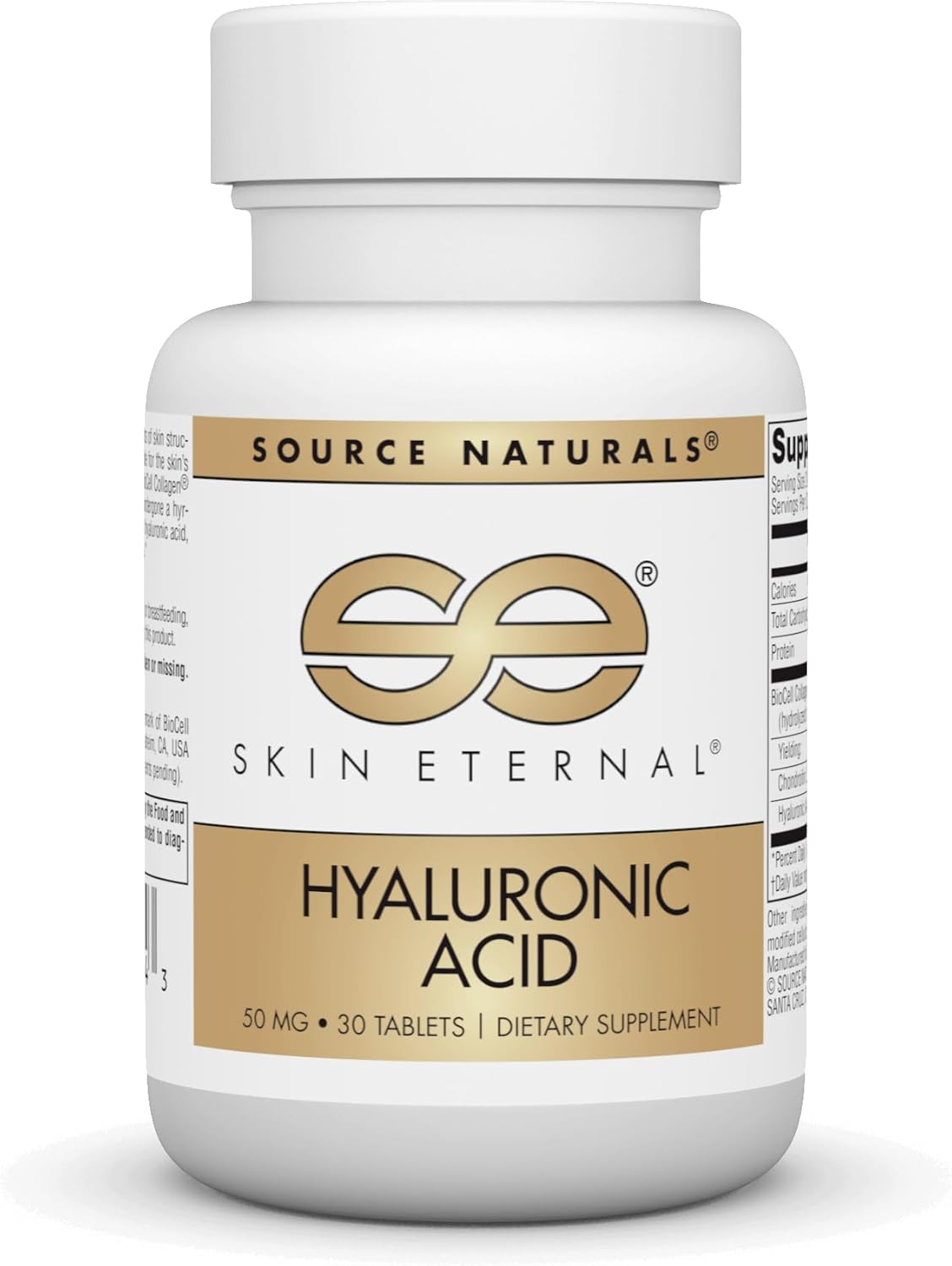 Skin Eternal Hyaluronic Acid Tablets - 30 Count - 50mg