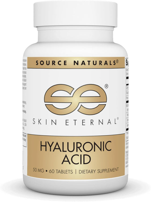 Skin Eternal Hyaluronic Acid Tablets - 50mg, 60 Count by Source Naturals