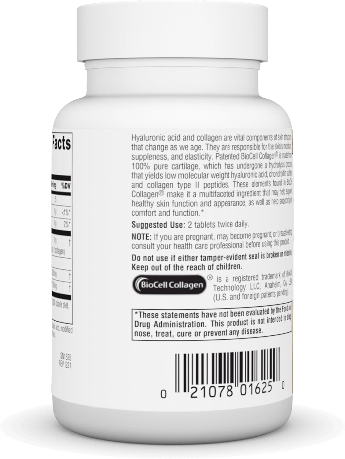 Skin Eternal Hyaluronic Acid Tablets - 50mg, 60 Count by Source Naturals