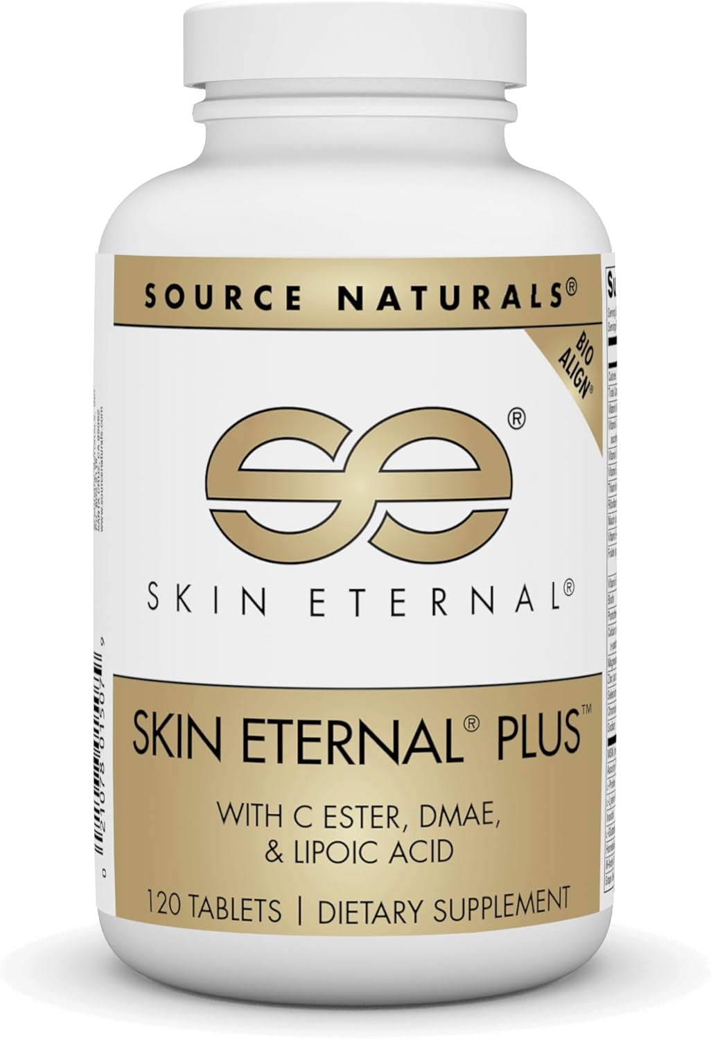 Skin Eternal Plus by Source Naturals - Anti-Aging Supplement with C Ester, DMAE, & Lipoic Acid - 120 Tablets