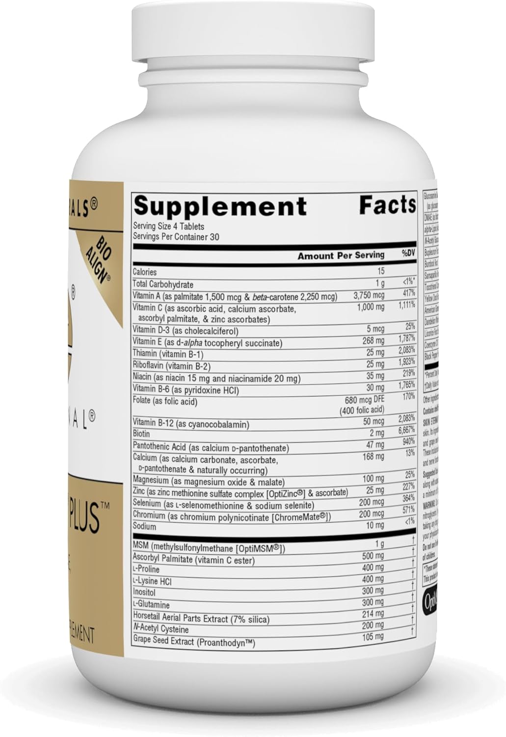 Skin Eternal Plus by Source Naturals - Anti-Aging Supplement with C Ester, DMAE, & Lipoic Acid - 120 Tablets