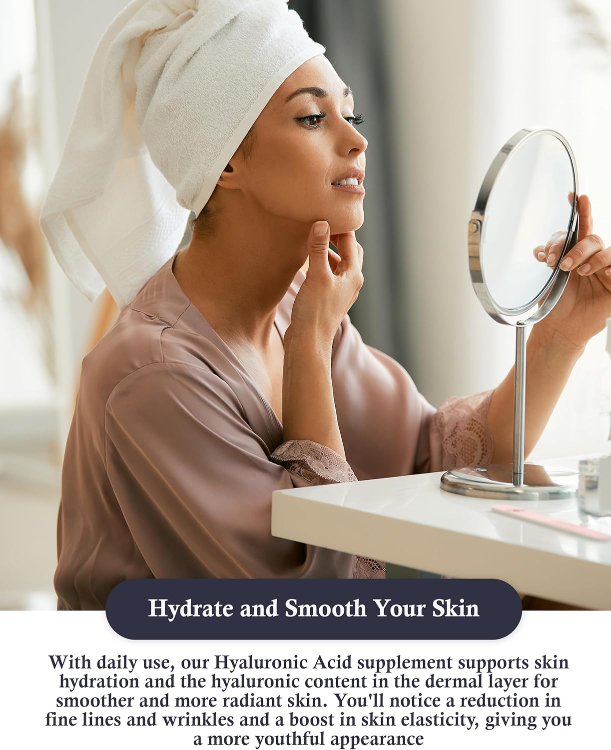 Skin Glow Probiotics - Marine Collagen & Astaxanthin - Hyaluronic Acid - 120 Capsules