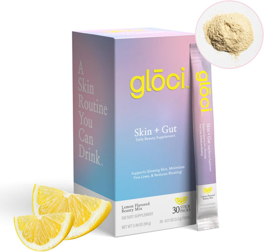 Skin Gut Probiotic with DE111, Hyaluronic Acid, Magnesium, Vitamin C, Zinc, Coconut Water Powder - Clinically Studied for Radiant Skin, Gut Health, Hydration - 30 Count