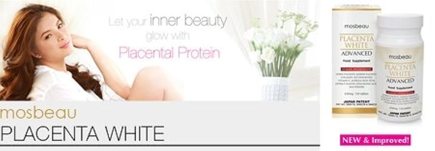 Skin Whitening Supplement: Mosbeau Placenta White Advanced - 2015 Japan Patented, 2x More Effective Than Glutathione (120 Tablets)