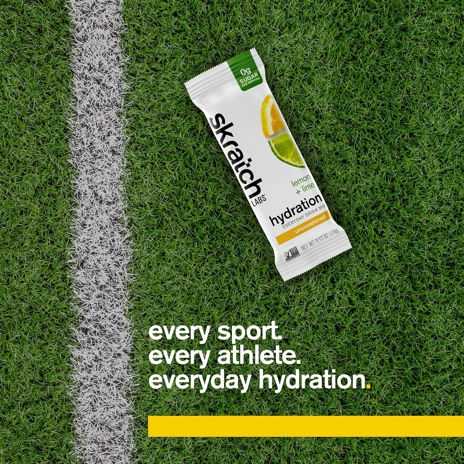 Skratch Labs Lemon Lime Electrolyte Powder Packets - Sugar-Free Sport Drink Mix - Everyday Hydration with Electrolytes Booster - 15 Servings