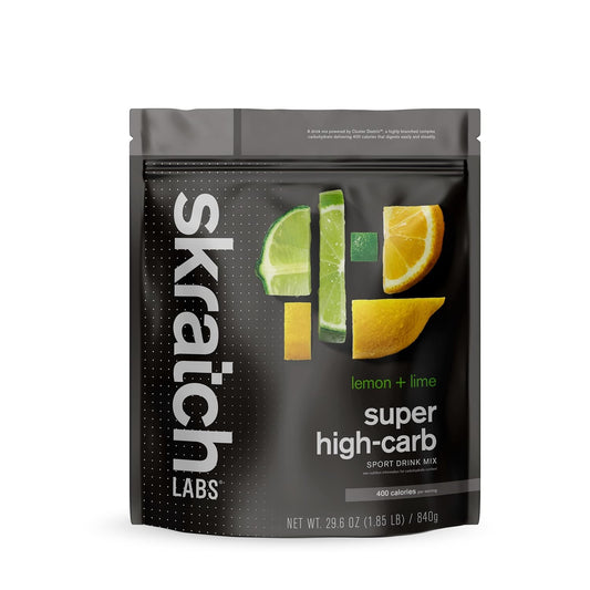 Skratch Labs Lemon Lime Endurance Energy Drink Powder - High-Carb Carbohydrate & Electrolyte Blend (840g) - Non-GMO, Gluten Free, Vegan, Kosher