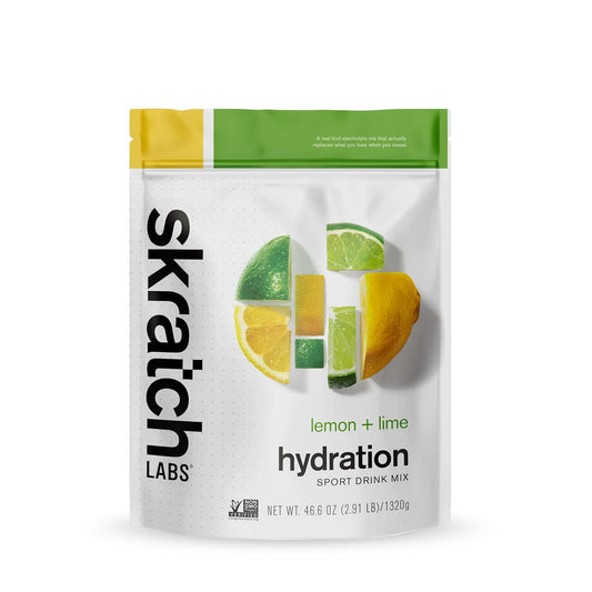 Skratch Labs Lemon Lime Hydration Powder | Electrolyte Sport Drink Mix | 60 Servings | Non-GMO, Vegan, Kosher