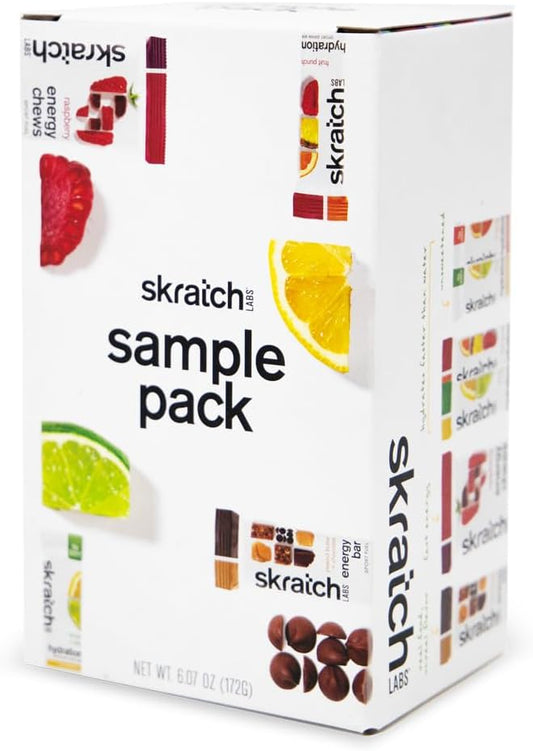 Skratch Labs Sports Nutrition Trial Variety Pack - Hydration Drink Mix, Electrolyte Drink, Energy Chews, Energy Bar - Ideal for Running, Cycling, Hiking