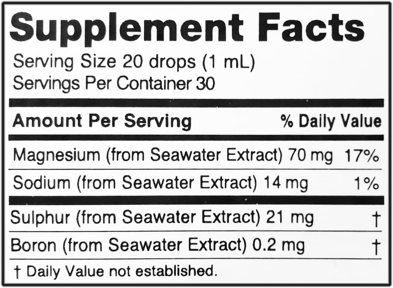 Sleep Aid: Oriel Liquid Magnesium Drops for Rapid Absorption, Free Ion Minerals, 30ml - Supports Natural Deep Sleep & Relaxation