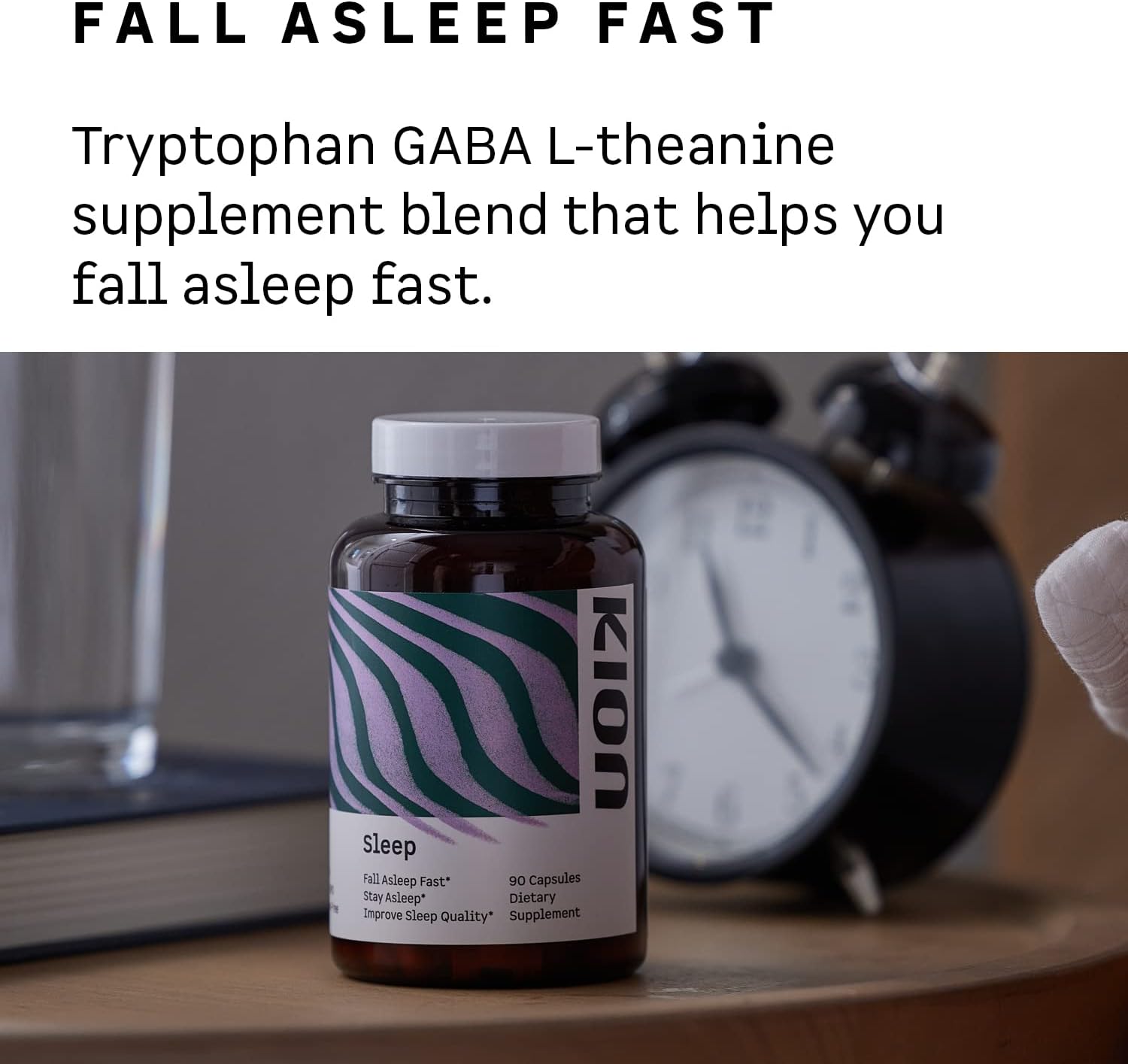 Sleep Better with Kion: Fall Asleep Quickly, Enhance Sleep Quality, and Stay Asleep with Amino Acid Sleep Support - 30 Servings