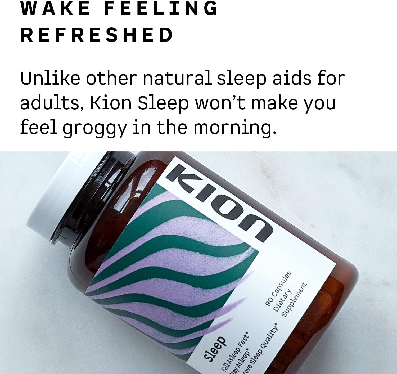 Sleep Better with Kion: Fall Asleep Quickly, Enhance Sleep Quality, and Stay Asleep with Amino Acid Sleep Support - 30 Servings