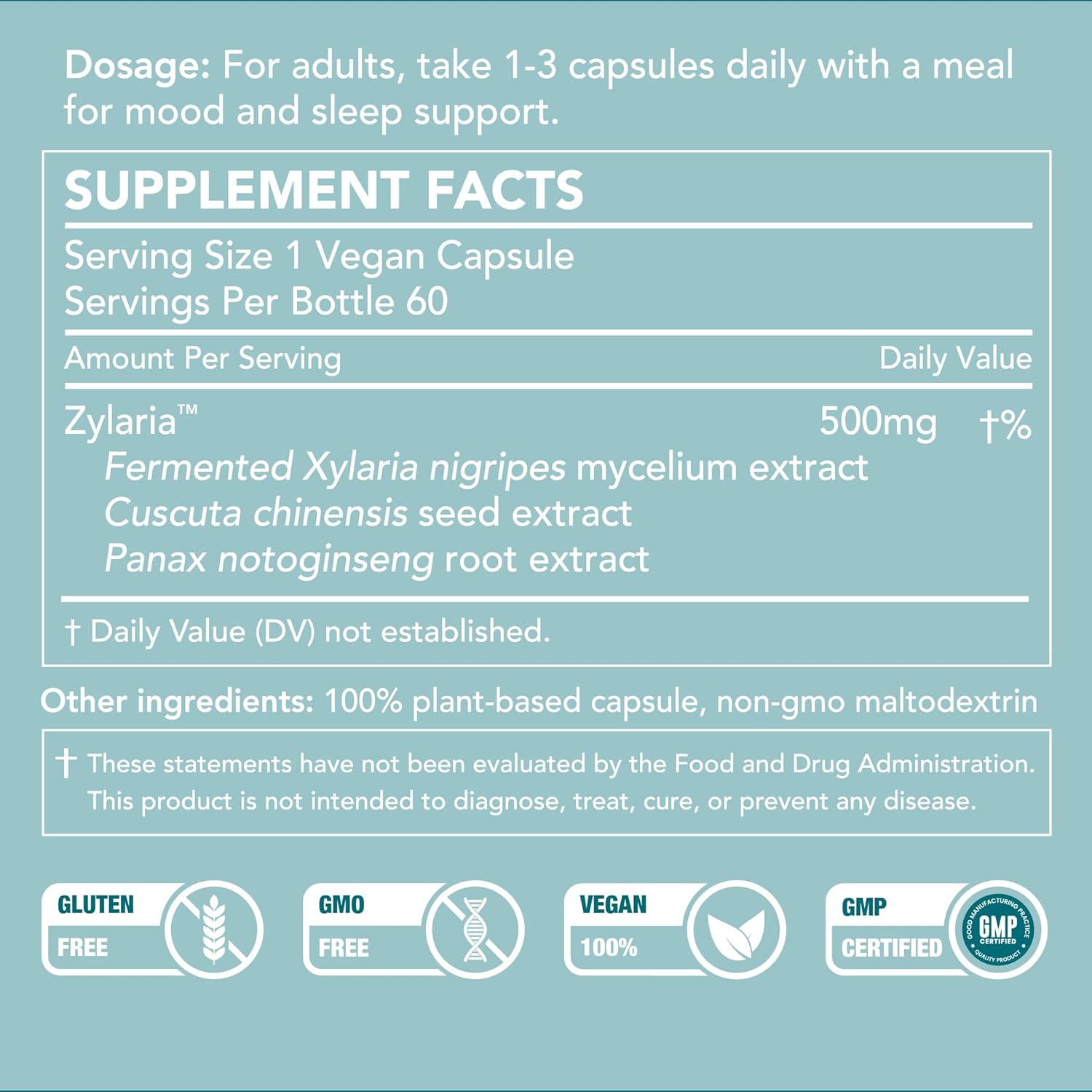 SleepBoost™ with Zylaria™: Natural Formula for Calmness and Restful Sleep