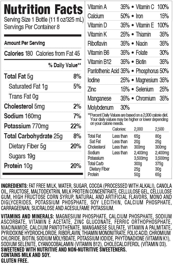 SlimFast Creamy Milk Chocolate Protein Shake, Ready to Drink, 11 Fl Oz Bottle, Pack of 12