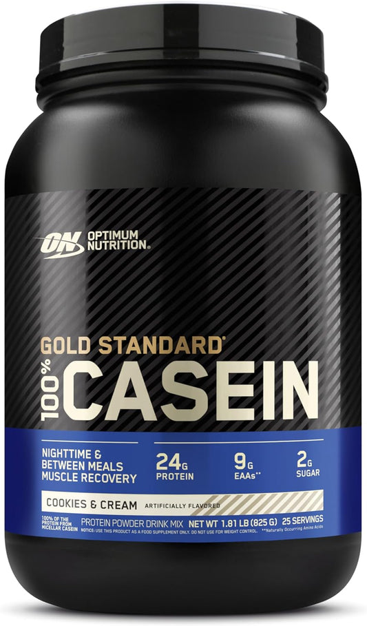 Slow Digesting Cookies and Cream Micellar Casein Protein Powder for Overnight Muscle Recovery, 1.81 Pound