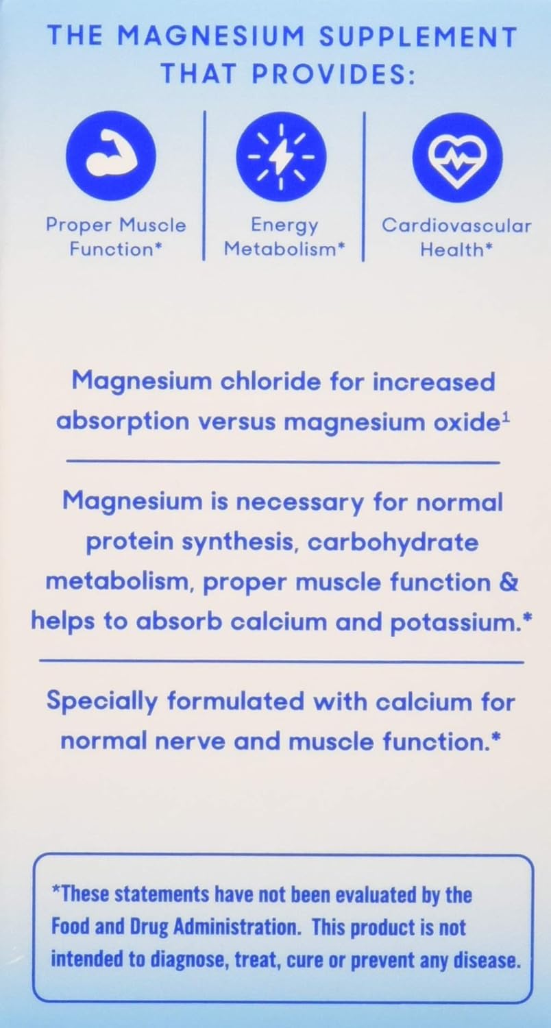 Slow-Mag Magnesium Chloride with Calcium Supplement, 60 Count - Pack of 3 - Varied Packaging