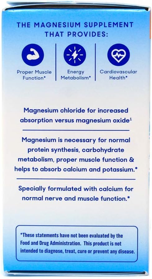 Slow-Mag Magnesium Chloride with Calcium Supplement, 60 Count - Pack of 3 - Varied Packaging