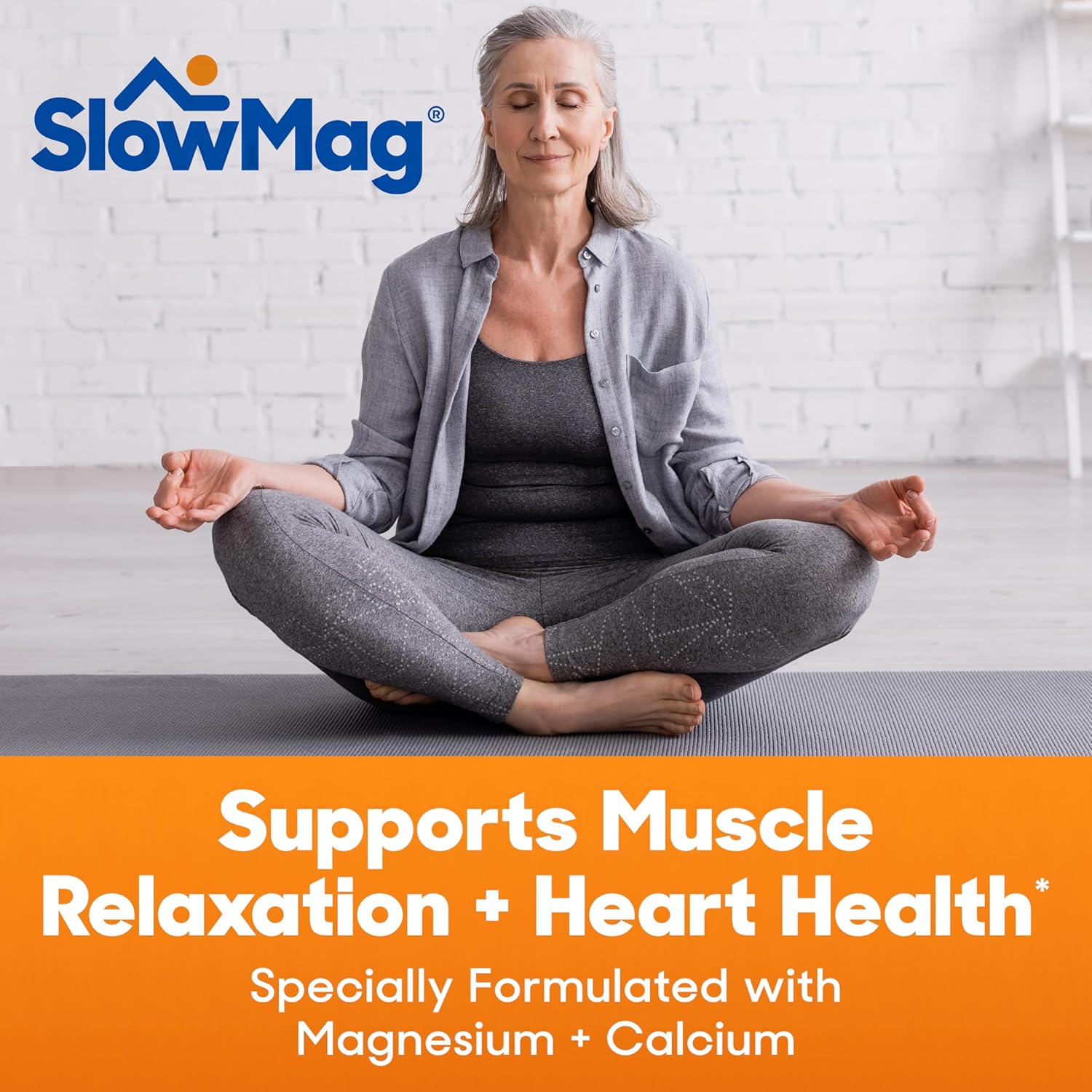 Slow-Mag Muscle and Heart Supplement with Magnesium Chloride, Calcium, and Slow-Fe Iron Deficiency Support - 120 Count & 60 Count