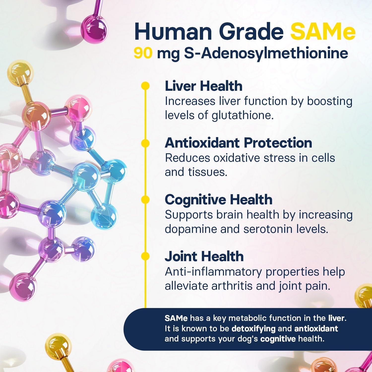 Small Dog Liver Health Supplement with Silymarin, S-Adenosylmethionine, and Silybin - 30 Tablets
