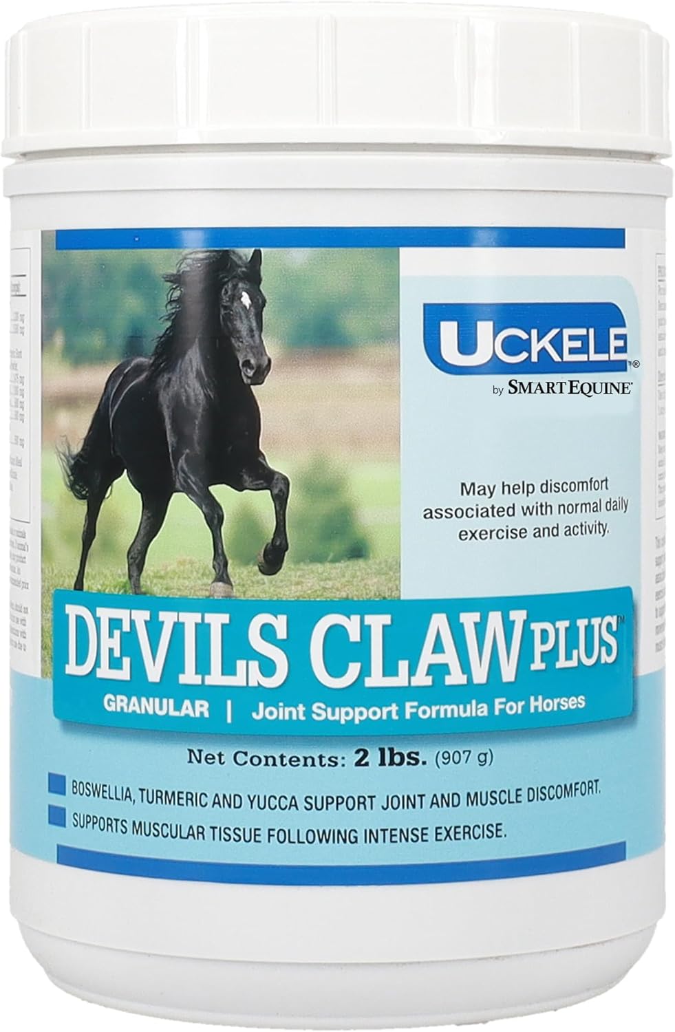 SmartEquine Devil's Claw Plus Pellets Horse Joint Supplement with Yucca - Supports Joint Strength, Comfort, and Mobility - Antioxidant Support - 2 lb Tub