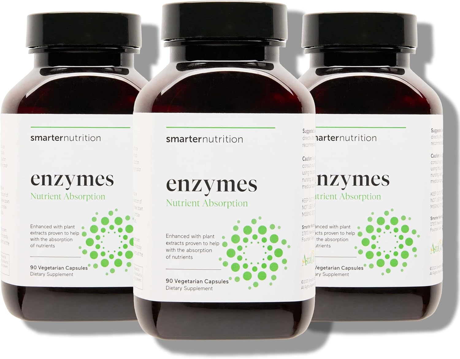 Smarter Nutrition Digestive Enzymes - Gut Health Support with 16 Enzymes for Nutrient Absorption - 270 Count (Pack of 3) - BoostGo Australia