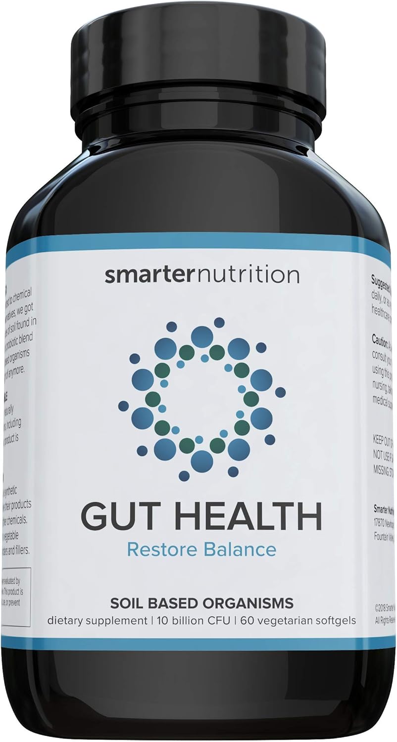 Smarter Nutrition Gut Health Probiotics & Enzymes for Digestive and Immune Support