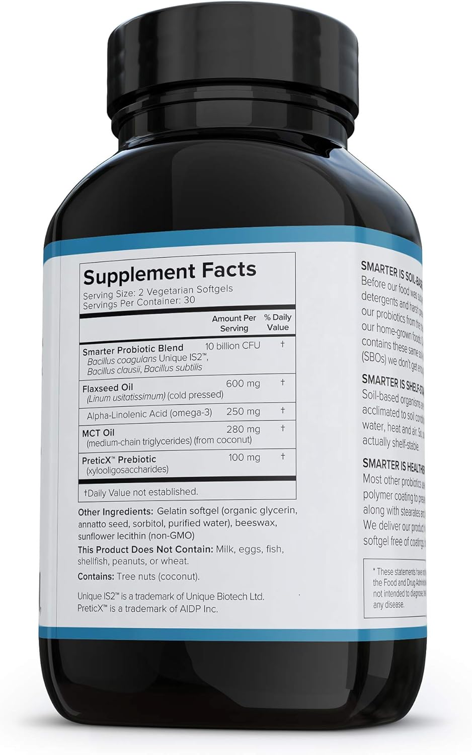 Smarter Nutrition Gut Health Probiotics & Enzymes for Digestive and Immune Support