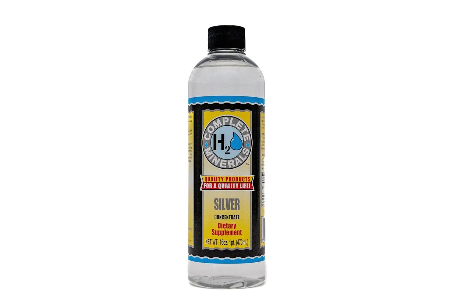 SNANA Complete H2O Minerals Super Silver 100 ppm Angstrom Ionic Silver Water - Potent 16 fl. oz. Formula