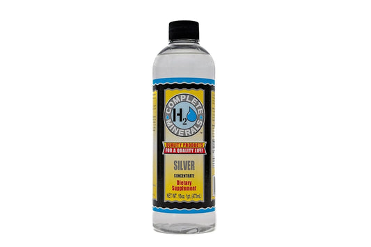 SNANA Complete H2O Minerals Super Silver 100 ppm Angstrom Ionic Silver Water - Potent 16 fl. oz. Formula