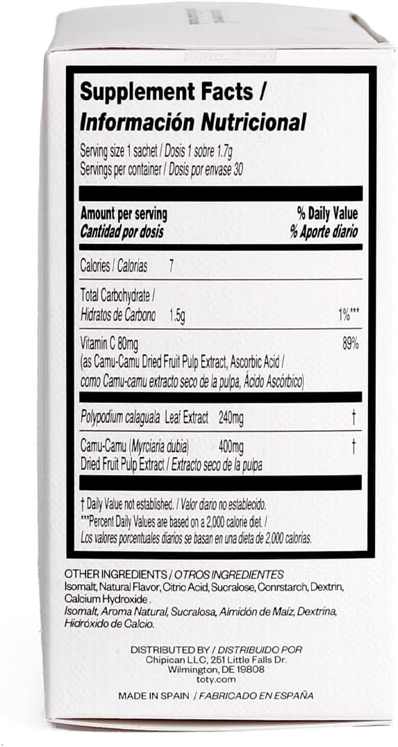Sofia Vergara Solaria Infusion Antioxidant Booster Supplement with Polypodium Leucotomos Extract and Vitamin C - Vegan and Non-GMO - 30 Sachets