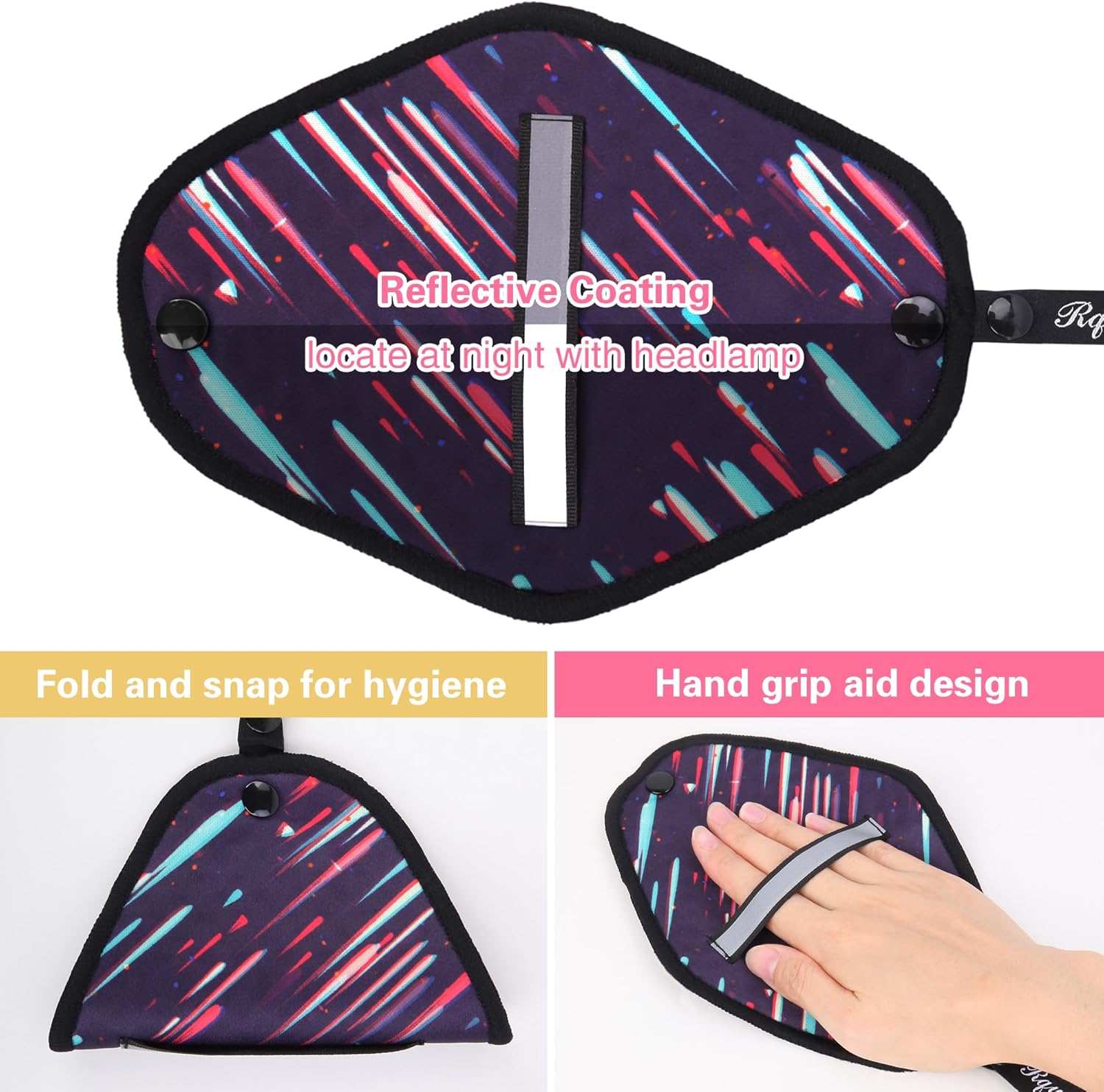 Soft & Absorbent Reusable Pee Cloth Set - Ideal for Women's Hiking & Camping Essentials - Washable Toilet Paper Alternative for Female Urination