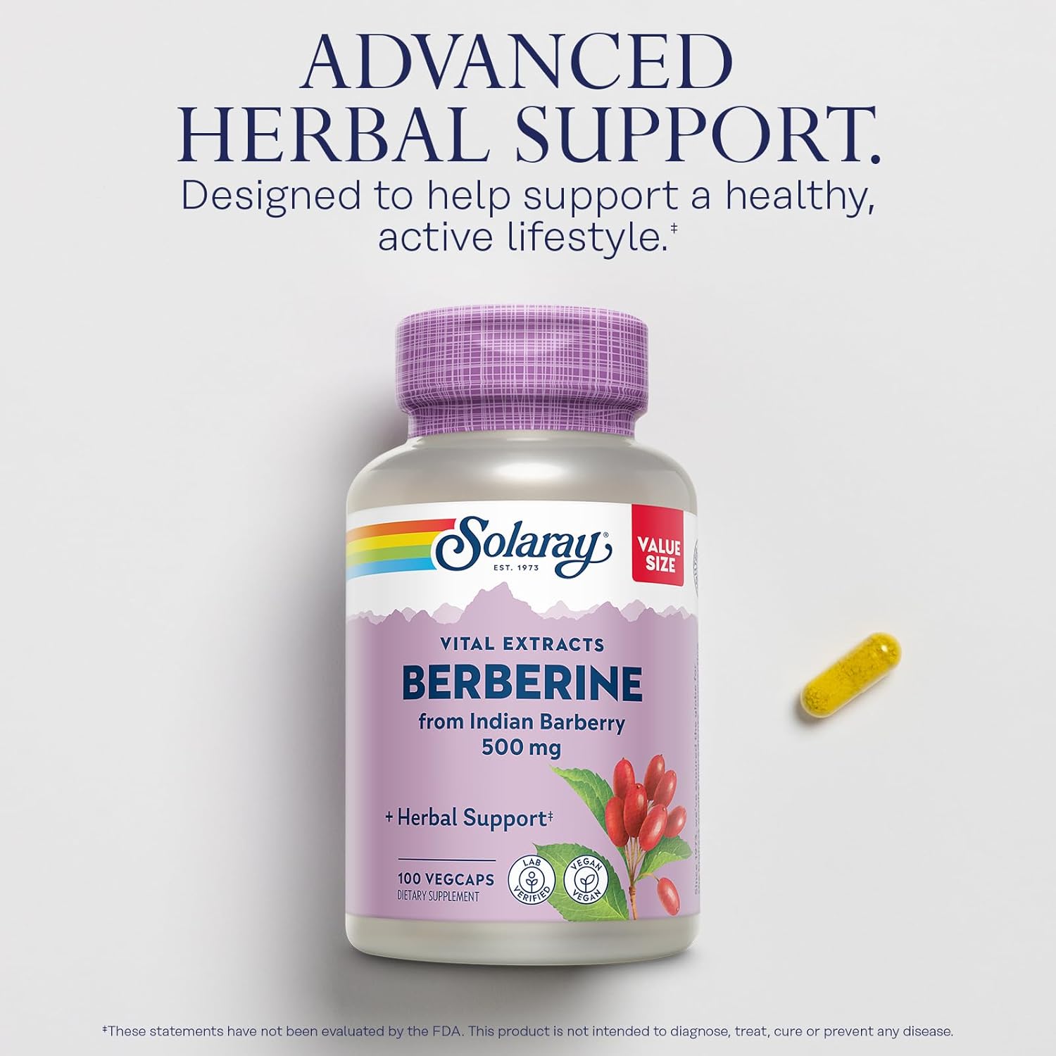 Solaray Berberine HCl and Oil of Oregano Supplement Bundle - Wellness Support with Indian Barberry and Oregano Oil - 100 VegCaps/120 Softgels