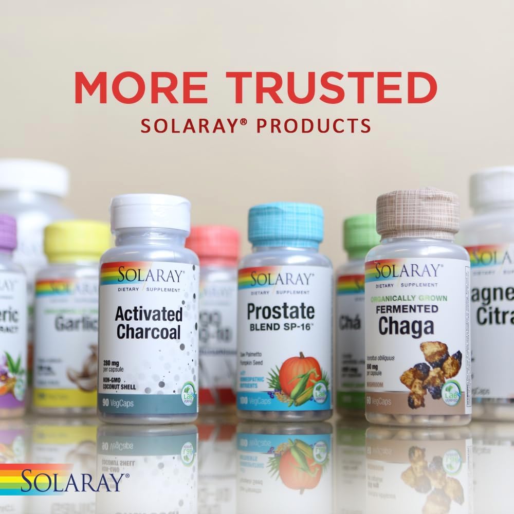 Solaray Capryl | Sustained Release Caprylic Acid for Healthy Gut | 100 VegCaps | Digestive Health Supplement