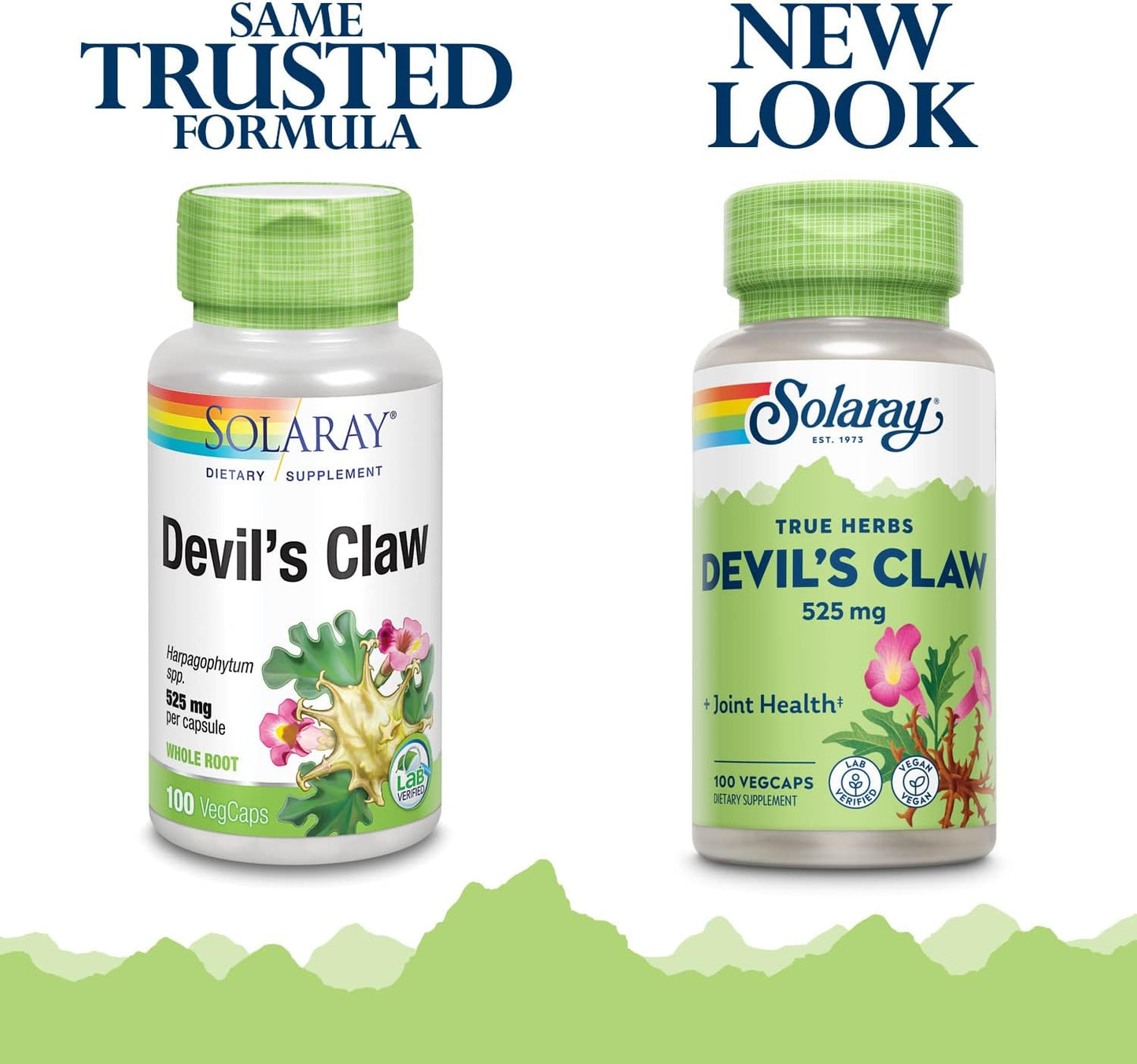 Solaray Devils Claw Root Capsules 525mg | Non-GMO, Vegan & Lab Tested | 100 Count