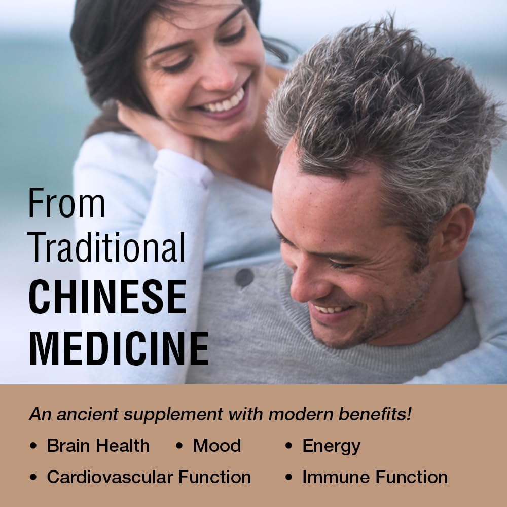 Solaray Fermented Reishi Mushroom Capsules - 500mg for Immune, Heart, & Brain Health - Energy & Mood Boost - 60 VegCaps