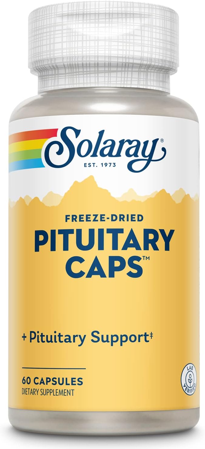 Solaray Freeze Dried Pituitary Capsules - 196mg, 60 Count Bottle
