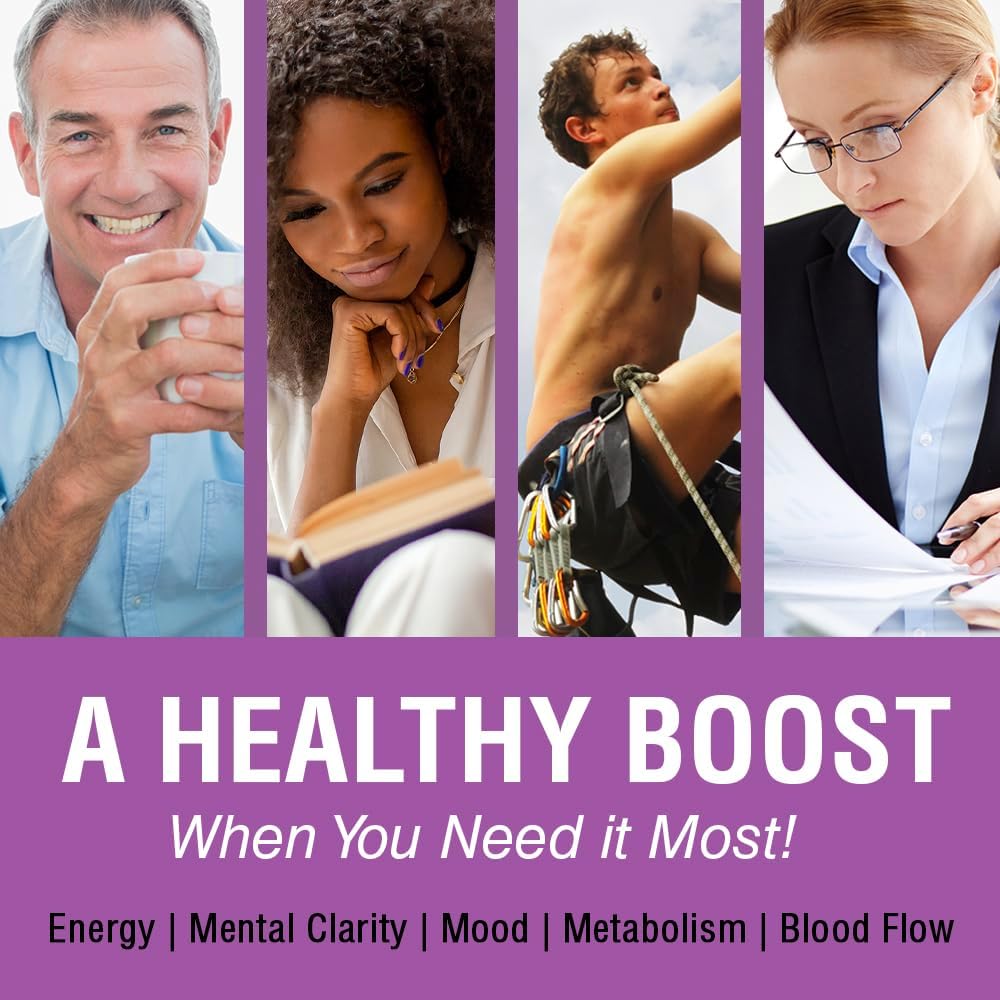 Solaray Guarana Seed Extract 300mg VegCaps for Energy, Focus, Memory & Metabolism Boost with 44mg of Caffeine - 60 Count