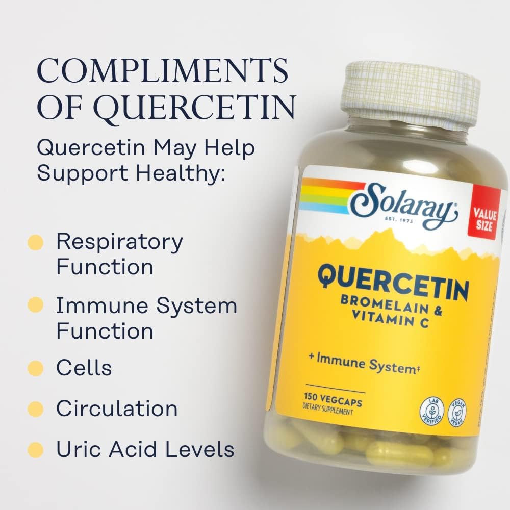 Solaray High Energy Multiple & QBC Plex Bundle for Energy, Respiratory, and Immune Support | 180, 150ct