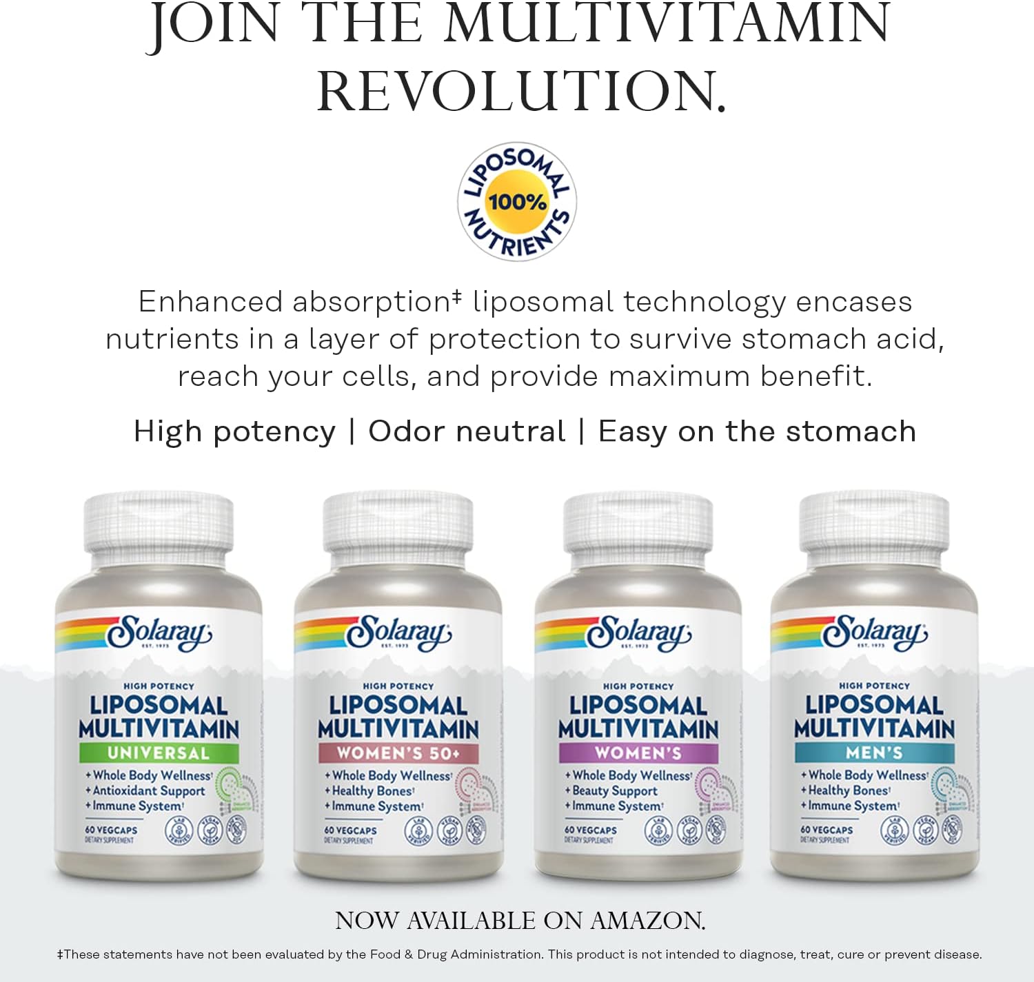 Solaray High Energy Multiple & QBC Plex Bundle for Energy, Respiratory, and Immune Support | 180, 150ct