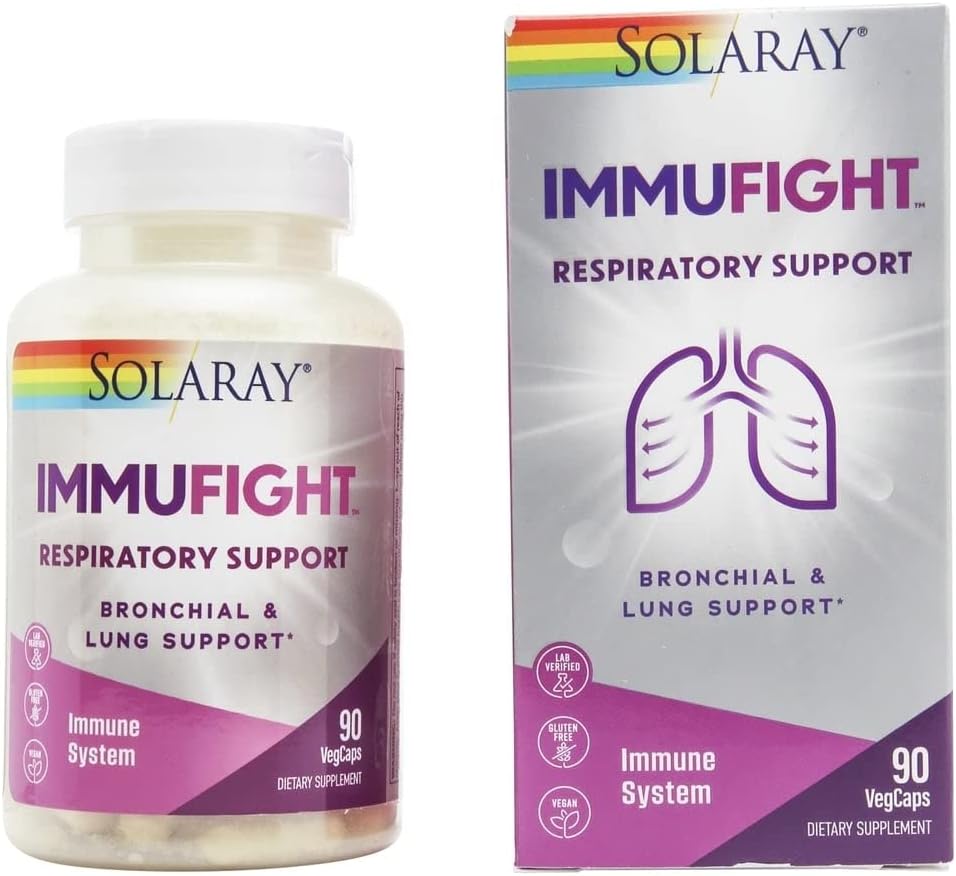 Solaray IMMUNEFIGHT Respiratory Support Capsules - 90 Vegetarian Capsules